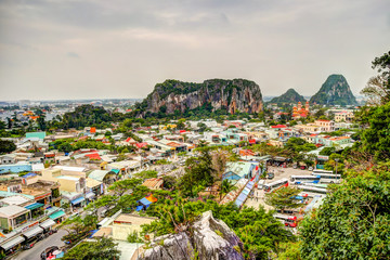 Views in and around the Marble Mountains of Da Nang in Vietnam