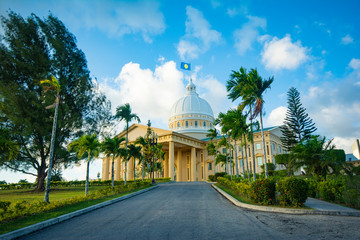 Parliament, Capitol building in Melekeok, Palau, Pacific - obrazy, fototapety, plakaty