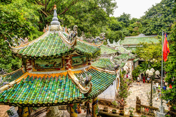 Views in and around the Marble Mountains of Da Nang in Vietnam
