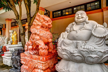 Marble sculpture shop and factory in Da Nang Vietnam.