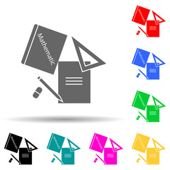 Disorder in the classroom multi color style icon. Simple glyph, flat vector of chaos icons for ui and ux, website or mobile application