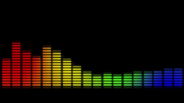 Colorful music equalizer concept