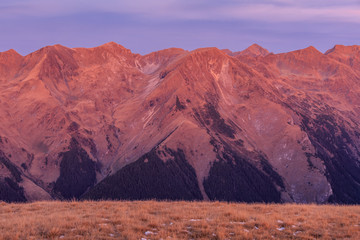 Naklejka premium sunrise in Fagaras Mountains, Romania