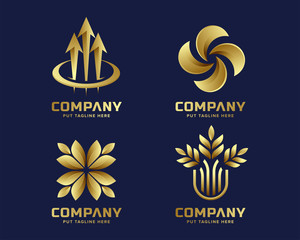 Abstract colorful logo collection 