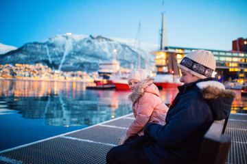 Kids outdoors on winter