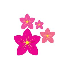 sakura flower logo vector