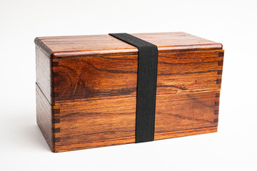 Traditional Japanese 2-Layer Wood Bento Box