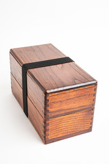 Traditional Japanese 2-Layer Wood Bento Box