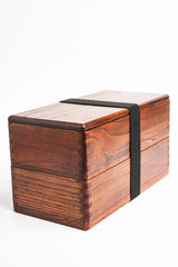 Traditional Japanese 2-Layer Wood Bento Box