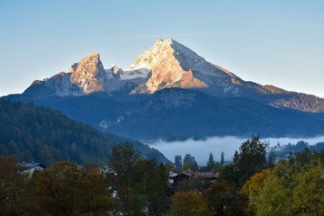 Great view of Berchtesgaden in the morning