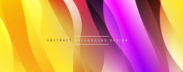 Dynamic trendy simple fluid color gradient abstract background with line effects. Vector Illustration For Wallpaper, Banner, Background, Card, Book Illustration, landing page