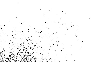 Grunge urban textured background. Sparkle dust overlay, glitter distress grain. Template to create grungy dusty abstract effect on the card or flyer. Dirty vintage poster surface. Vector.