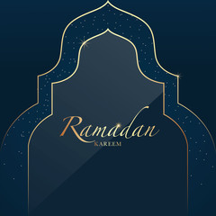 creative mosque design for ramadan kareem festival eps file