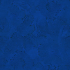 Charming hand painted paintings with watercolor water stains on a blue background. Seamless texture for textile prints, for designer, close-up, copy space