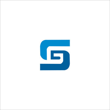 SG logo initial letter design template