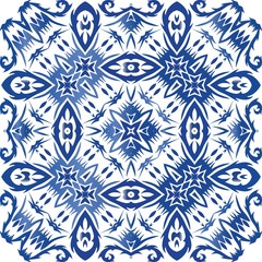 Traditional ornate portuguese azulejo.