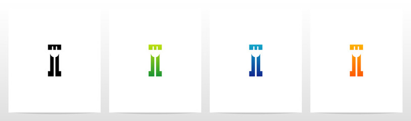 Power Plug On Letter Logo Design I