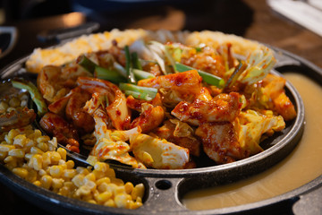 cheese dak galbi, 닭갈비, チーズダッカルビ