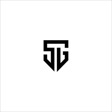 SG logo letter design template