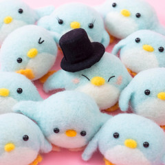 Felting penguins