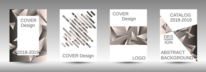 A set of modern abstract covers.