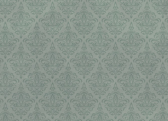 Gray Blue Damask Wallpaper Pattern Texture
