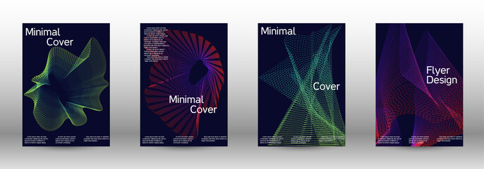 Cover design template set 