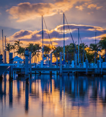 marina water boat sunset sky cloud sea lake harbor night blue yellow sailing boat nautical bay...