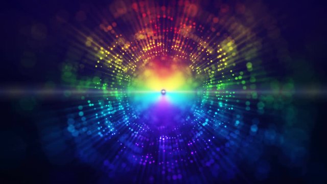 abstract digital particles