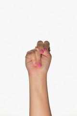 sign language for deaf mute, letter 