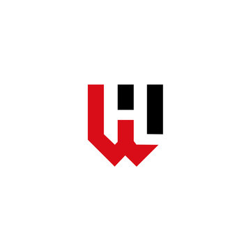 WH or WHL Letter Logo Design Template