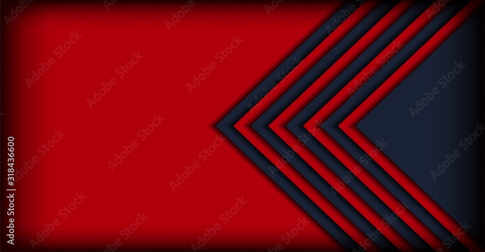 Aufkleber abstract dark with red line overlap layers background