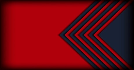 Fototapeta premium abstract dark with red line overlap layers background