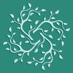 Abstract ecology tree concept illustration.