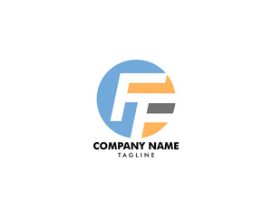 Initial Letter FF Logo Template Design