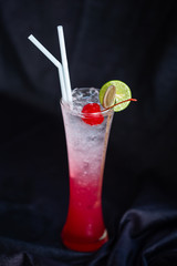 cosmopolitan cherry martini cocktail Isolated