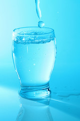 Glass of plain water