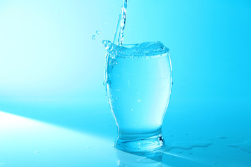 Glass of plain water