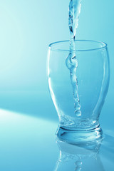 Glass of plain water