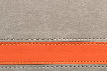 Abstract grey background with orange stripe. Conceptual background for the design.