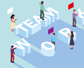 group of people working on a project, a team analytic brainstorming method