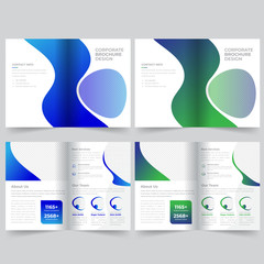 business bifold brochure template