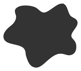 Dirt spot vector icon. Flat Dirt spot symbol is isolated on a white background.