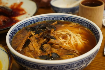soup with meat and vegetables