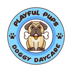 doggy daycare puppy logo cute clinic 