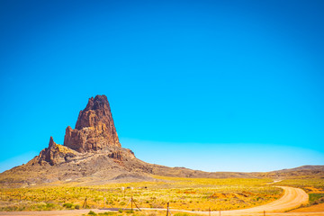 The way to Monument Valley, United States