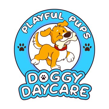 Doggy Daycare Puppy Logo Cute Clinic 