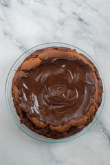 home made chocolate cheesecake