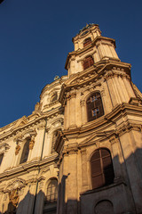 Fototapeta premium St. Nicholas Church at Old Town Square high tower