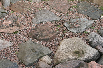 Natursteinpflaster im Garten